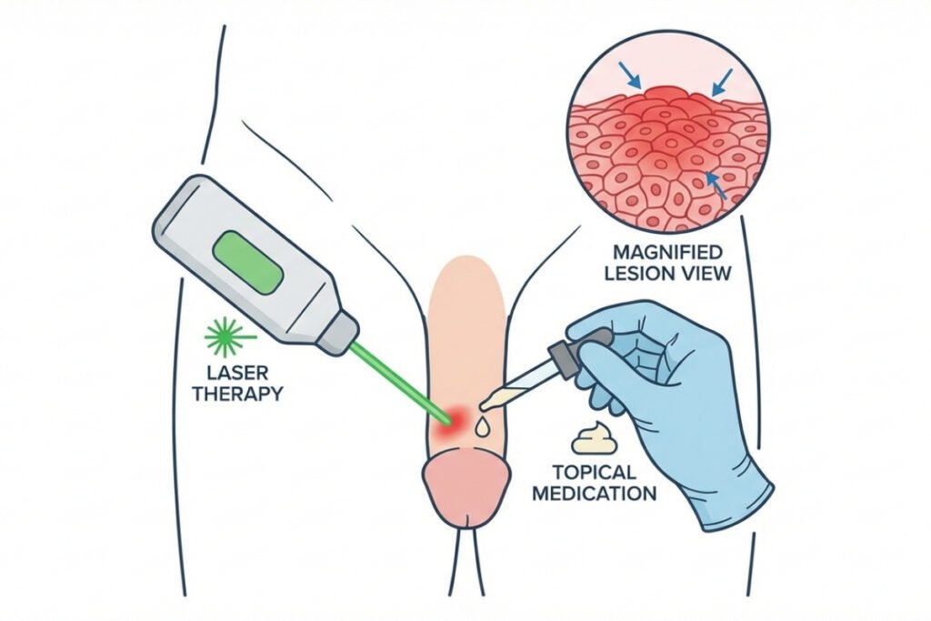 Topical or Laser-Based Therapy for Early Lesions